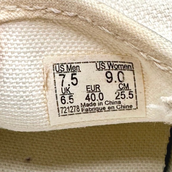 Vans | Unisex | Classic Canvas Overply Blanc De Blanc Slip On Shoes | Size 7.5 - Picture 10 of 12